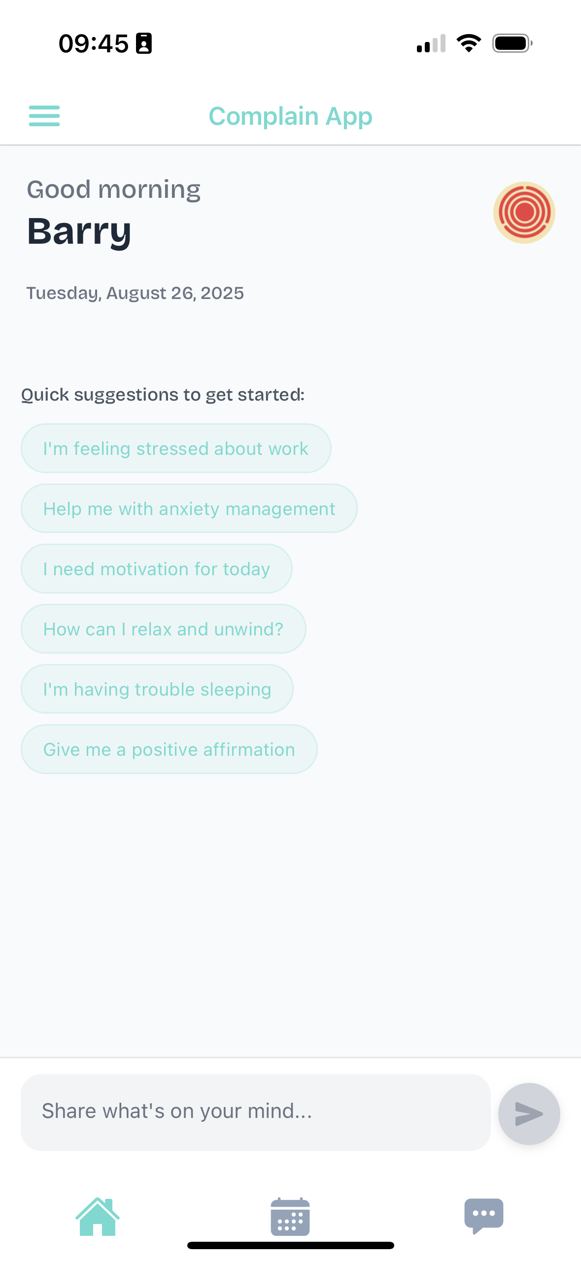 App screenshot